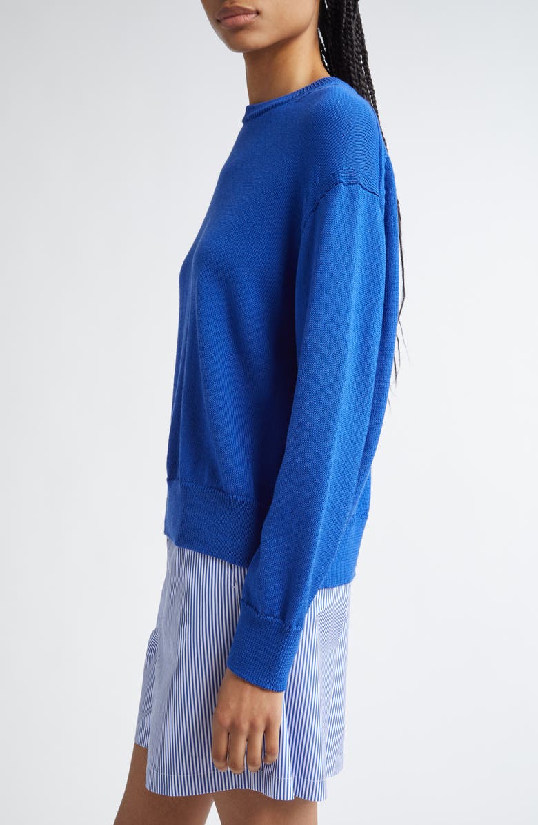 Lafayette 148 New York Cotton & Silk Crewneck Sweater, Alternate, color, 