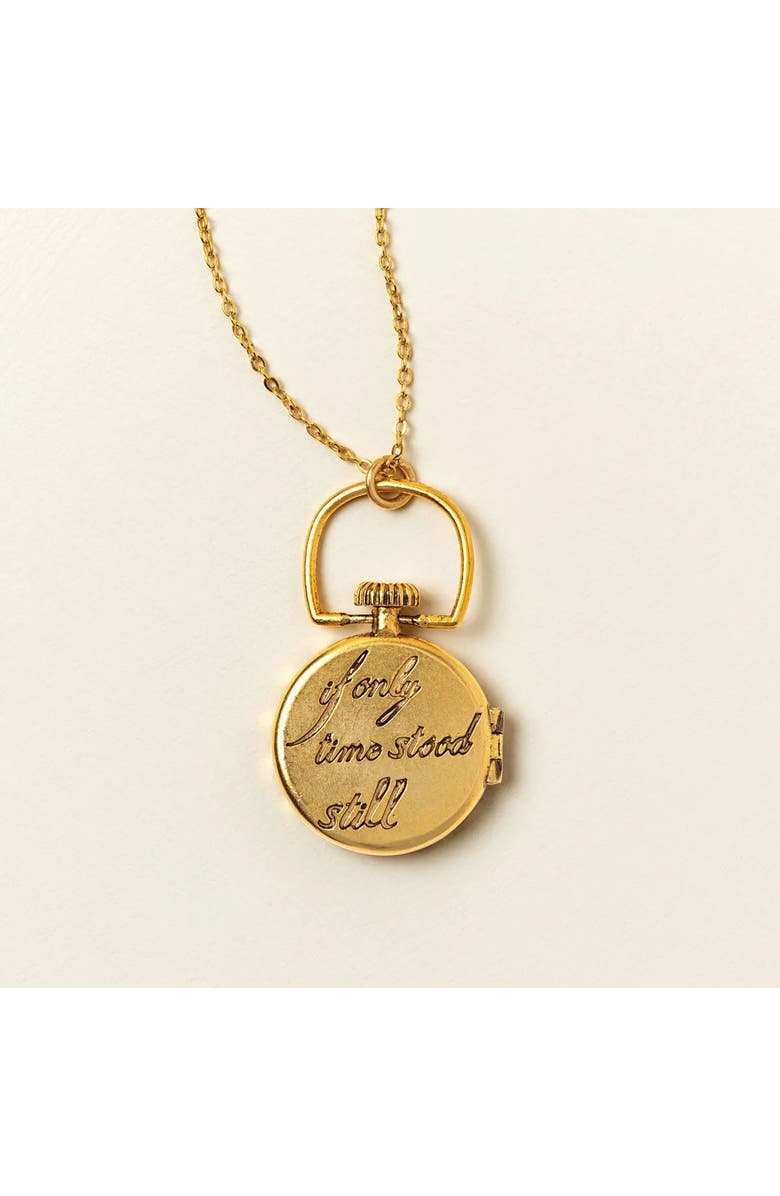 Uncommon Goods 1111 Locket by Ariana Ost, Alternate, color, Gold With Crystals