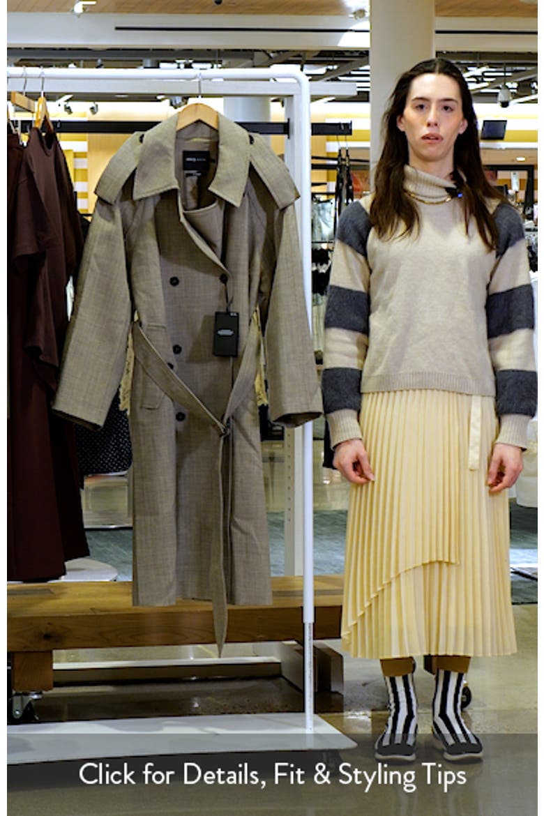 Double Breasted Wool Trench Coat video