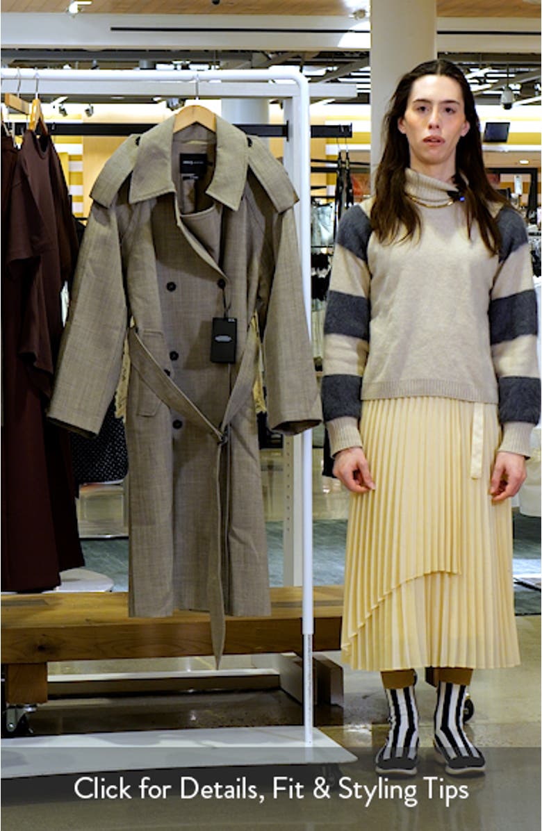 Double Breasted Wool Trench Coat, sales video thumbnail