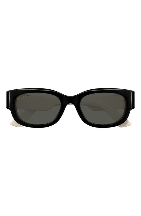 Gucci 55mm round sunglasses best sale