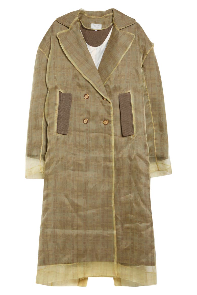 Pawpaw Sheer Overlay Coat, Alternate, color, BROWN HOUND
