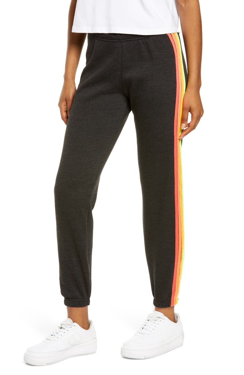 Aviator Nation Four Stripe Sweatpants, Main, color,