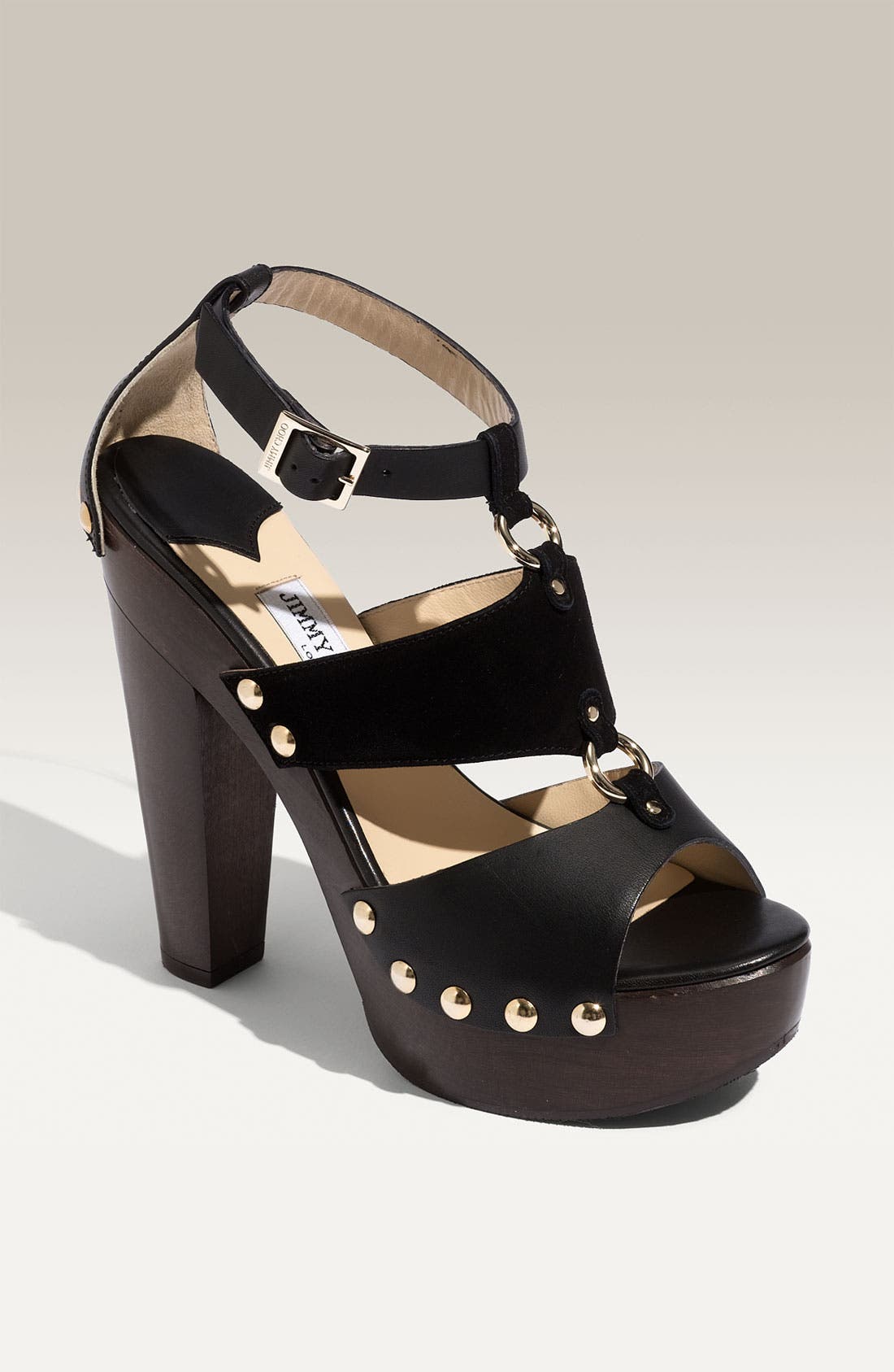 'United' Sandal, Main, color, BLACK SUEDE