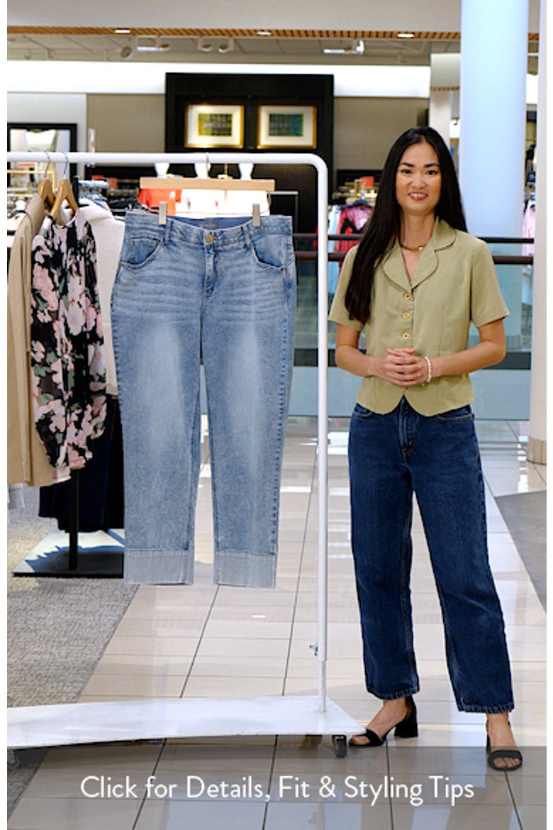 Round-Up High Waist Cuffed Boyfriend Jeans video