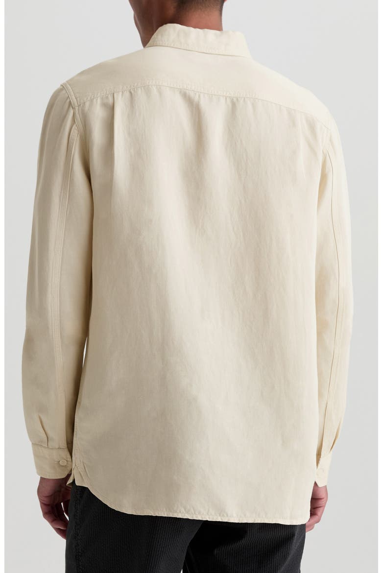 Mason Long Sleeve Linen Blend Work Shirt, Alternate, color, CHAMPAGNE