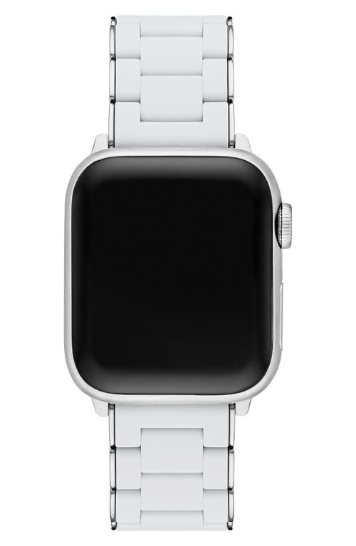 Michele Silicone Apple Watch® Watchband In Metallic