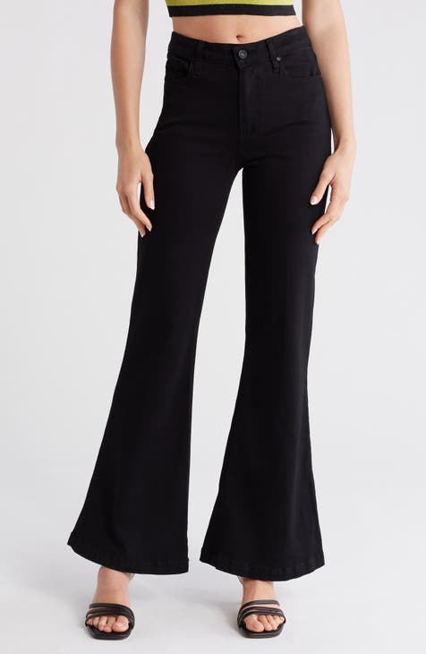 Genevieve High Waist Flare Jeans (Black Shadow)