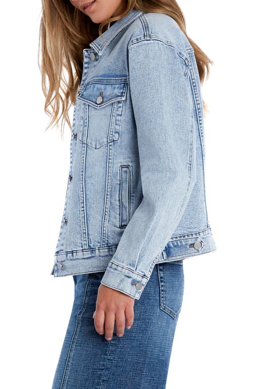 Hint Of Blu All Day Long Denim Jacket In Stone Blue