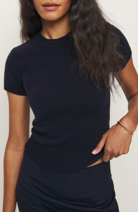 x Kacey Musgraves Natalie Short Sleeve Wool Sweater