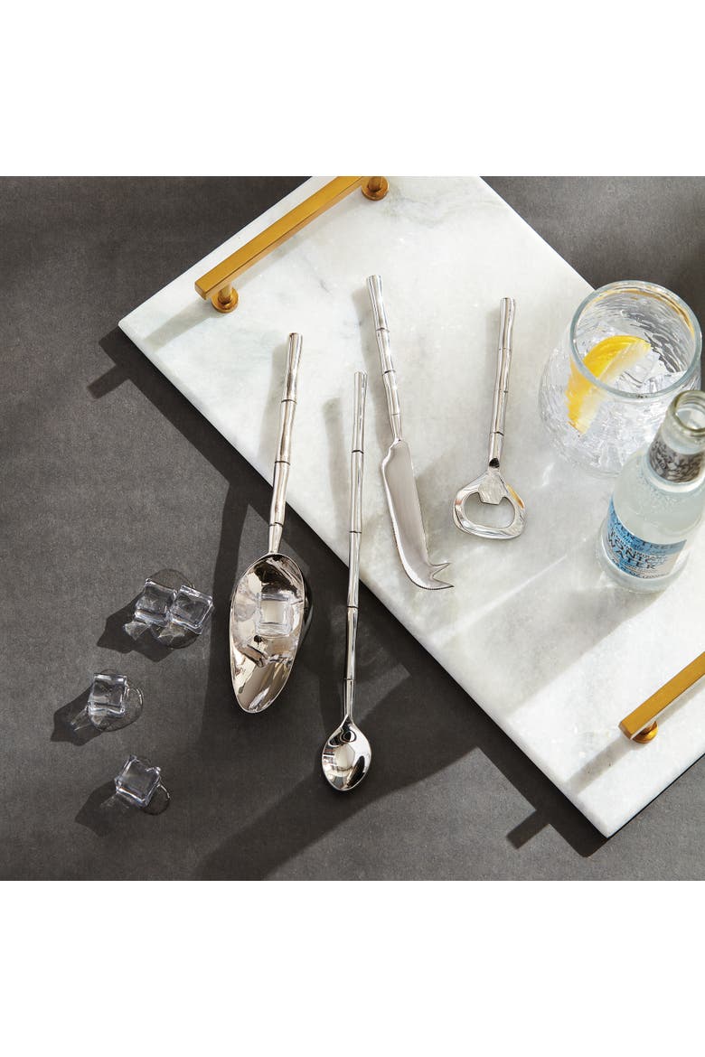 Grove Cocktail Accessories Set of 4, Alternate, color, Silver