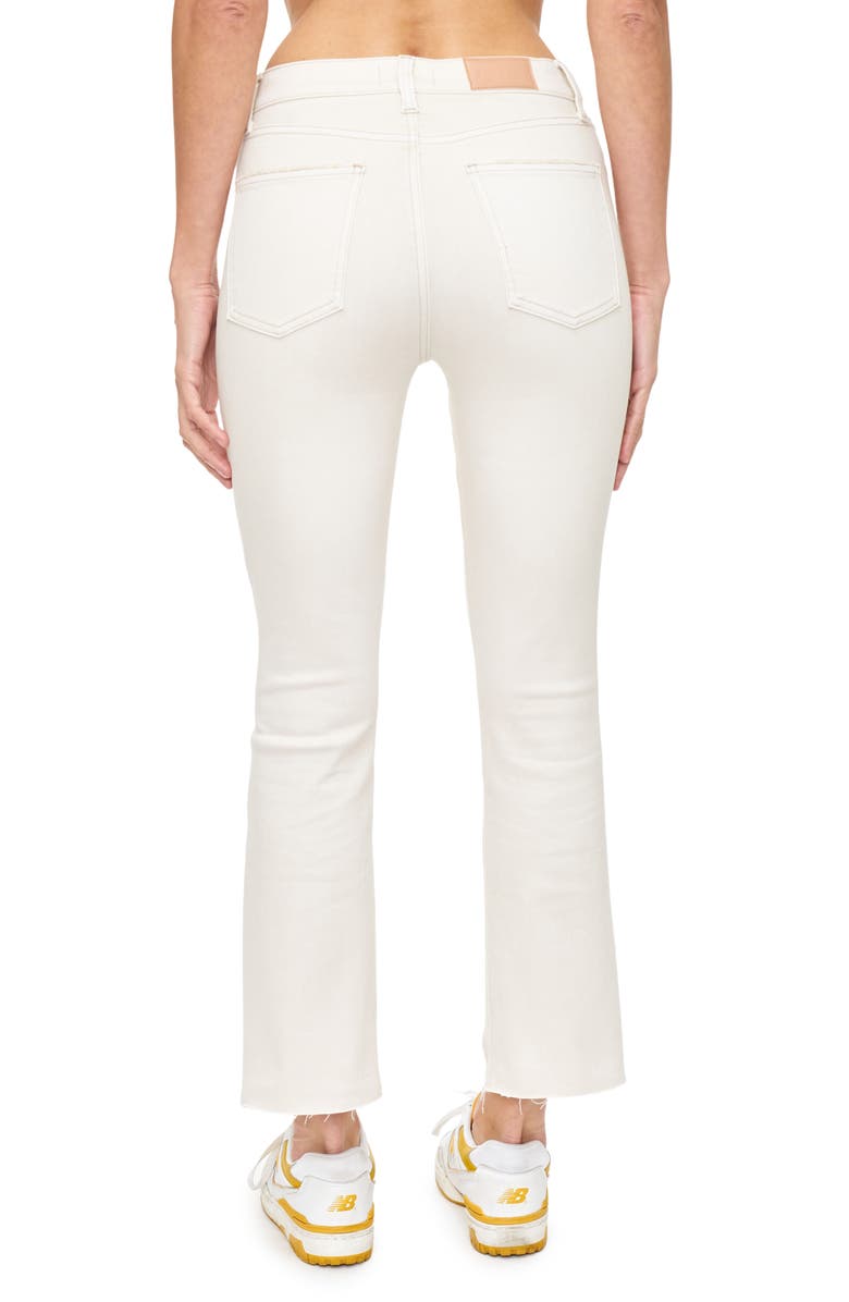 Pistola Lennon High Waist Raw Hem Crop Bootcut Jeans, Alternate, color, Sahav