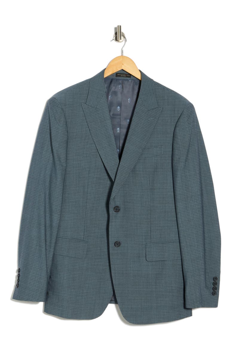 Check Two-Button Sport Coat, Alternate, color, GREEN