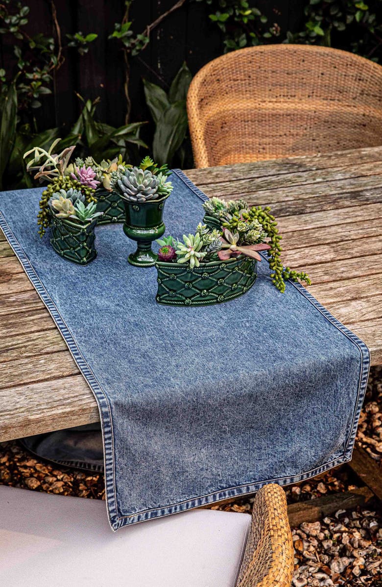 Juliska Denim Table Runner, Alternate, color, Blue