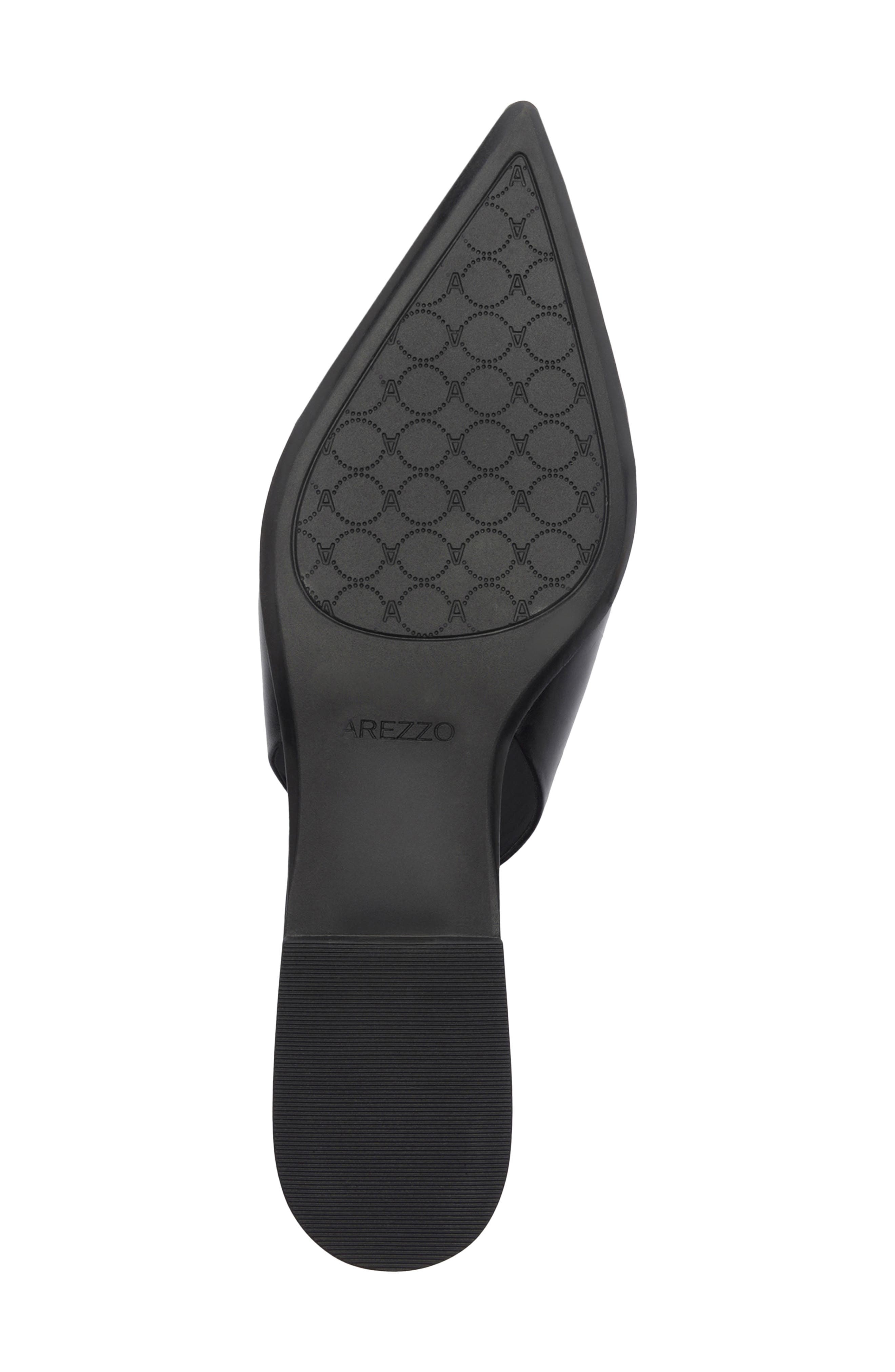 Arezzo Atlas Pointed Toe Slingback Flat, Alternate, color, Black