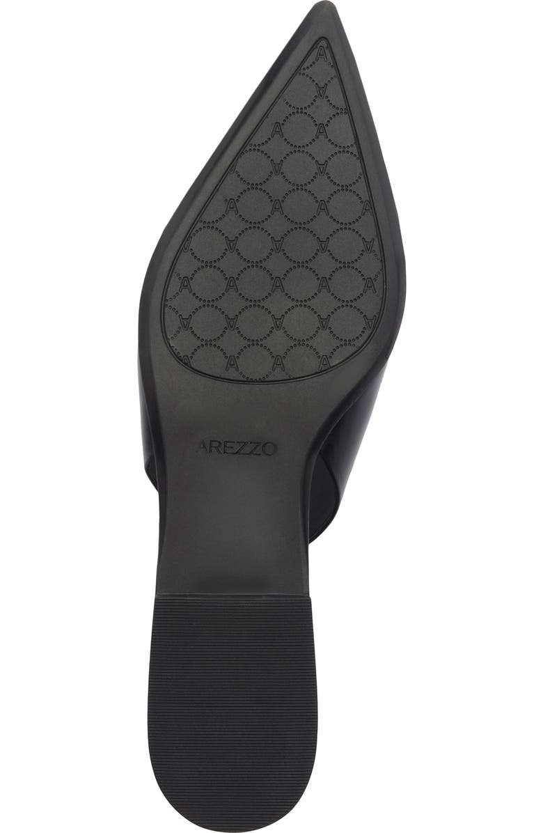 Arezzo Atlas Pointed Toe Slingback Flat, Alternate, color, Black