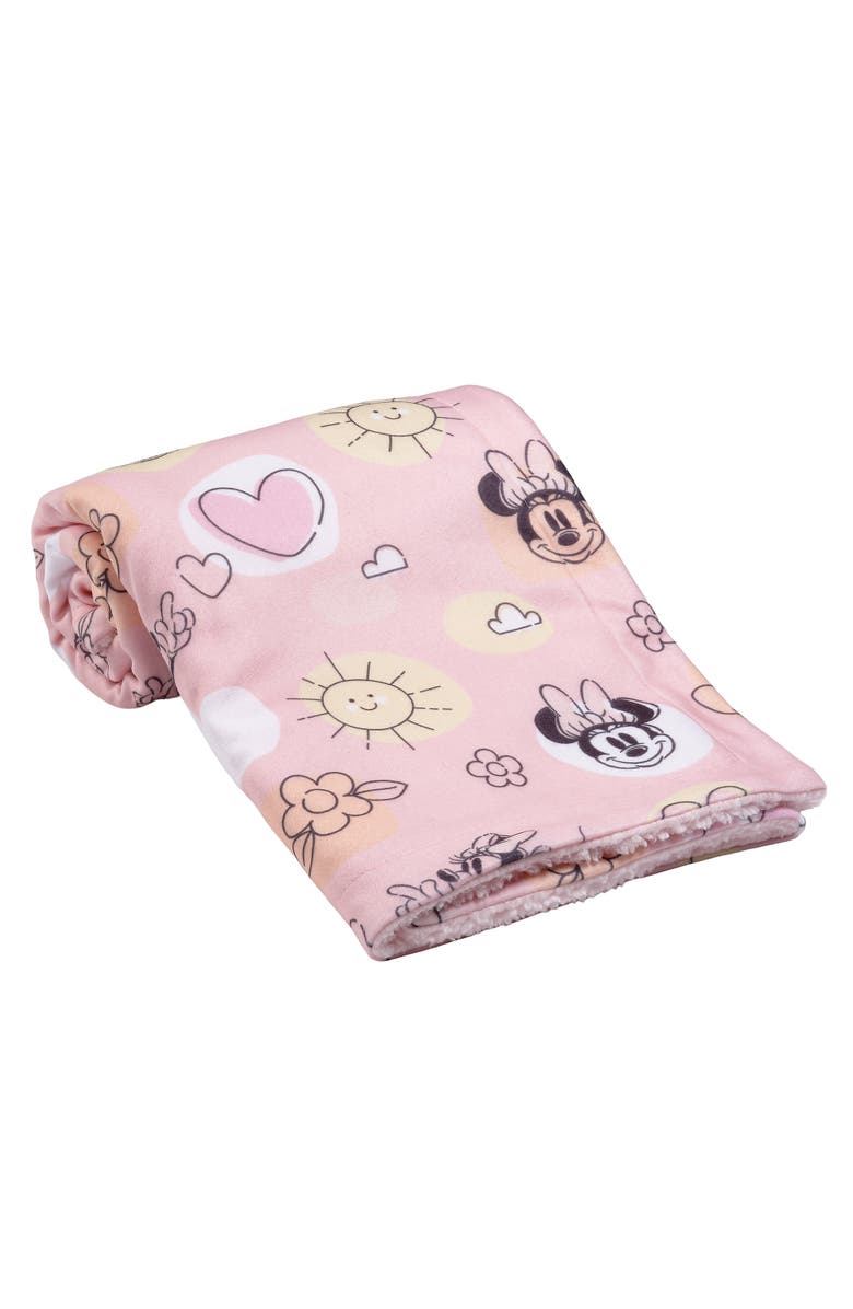 Lambs 
Ivy Disney Baby Sweetheart Minnie Mouse Soft Fleece Baby Blanket, Alternate, color, Pink