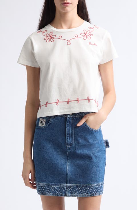 Lasso Embroidered Cotton T-Shirt