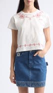 Bode Lasso Embroidered Cotton T-Shirt