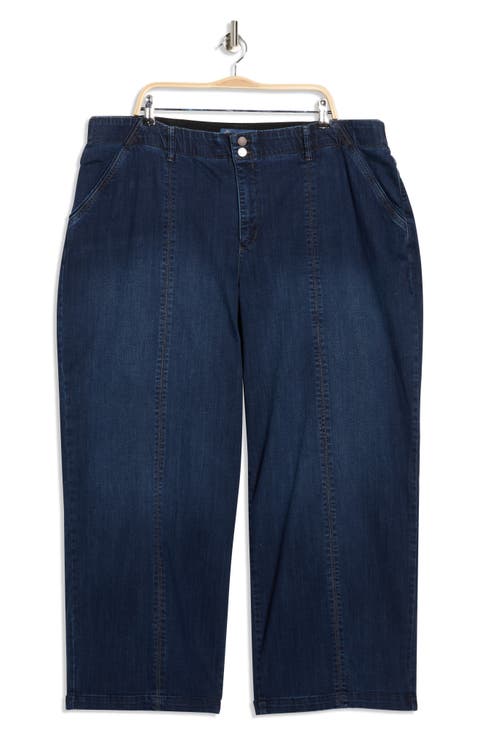 Sky Rise Wide Leg Jeans (Plus)