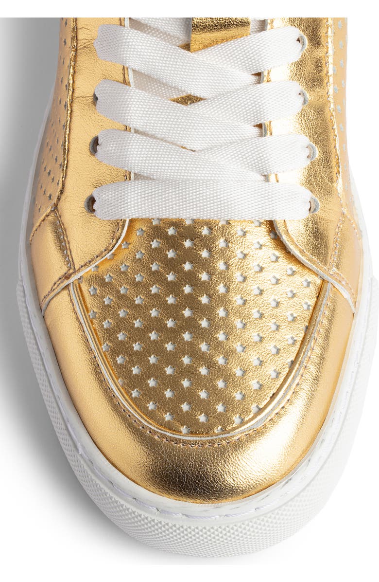 Zadig & Voltaire Flash Metallic High Top Sneaker, Alternate, color,