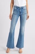 HIDDEN JEANS Patch Pocket Flare Jeans
