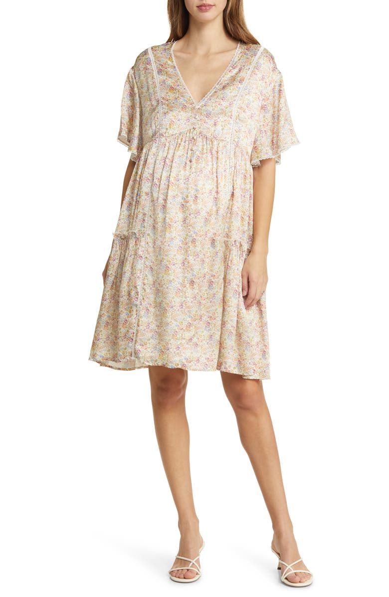 Emilia George Hannah Floral Maternity Dress, Main, color, 