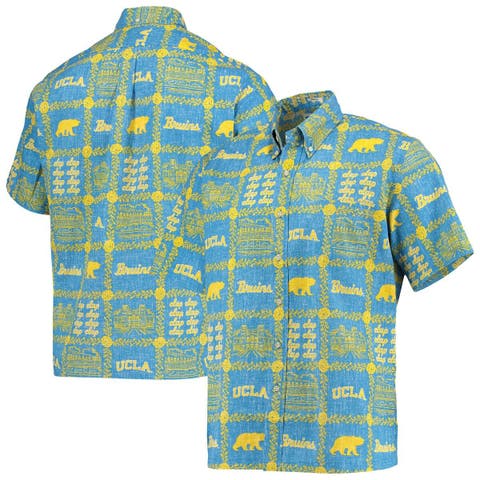 Rare Mens Orange Reyn Spooner Chicago Bears Hawaiian good Shirt Large NFL Palm Trees