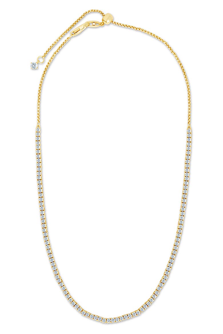 Mirabell Slide Tennis Necklace, Alternate, color, GOLD