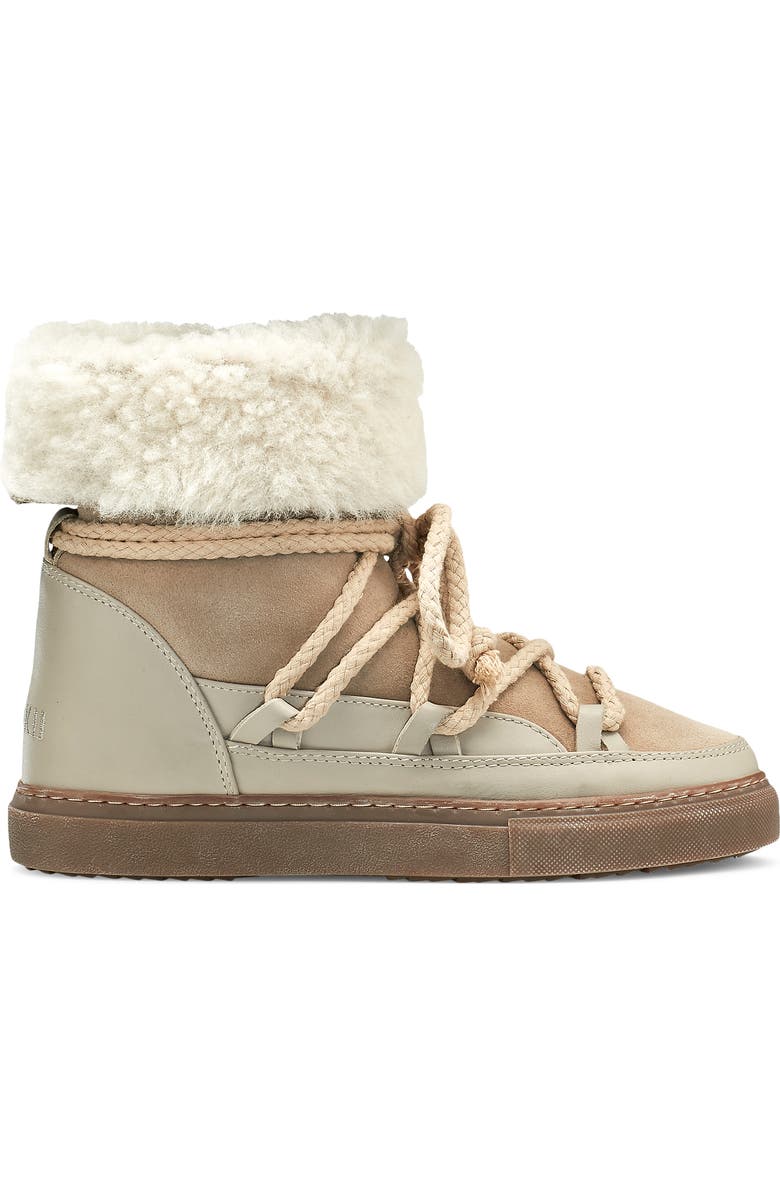 INUIKII Classic Genuine Shearling Lined High Top Sneaker, Alternate, color,