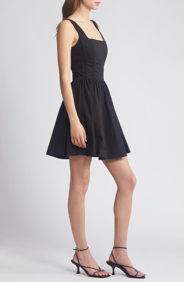 Chelsea28 Square Neck Corset Dress, Alternate, color,