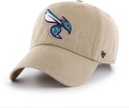 '47 Men's '47 Khaki Charlotte Hornets Logo Clean Up Adjustable Hat