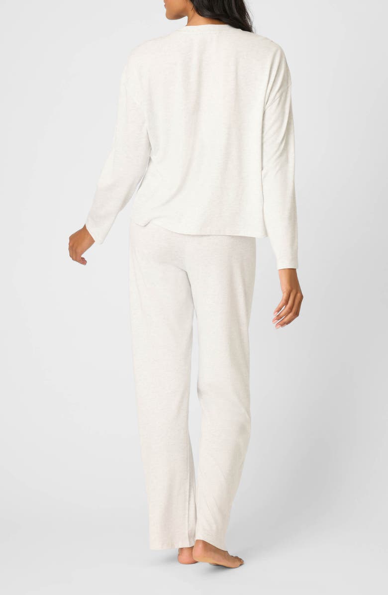 PJ Salvage Holiday Softee Pajamas, Alternate, color, Heather Cloud