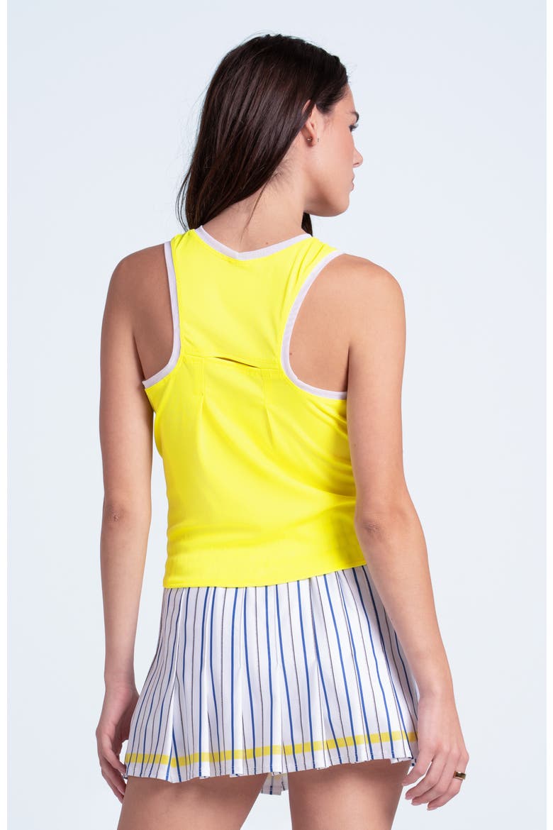 Womens' Airplay Rib Tank, Alternate, color, Yellow