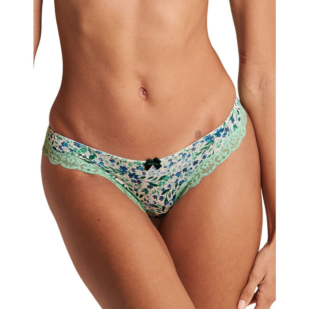 Adore Me Shea Thong Panties In Green