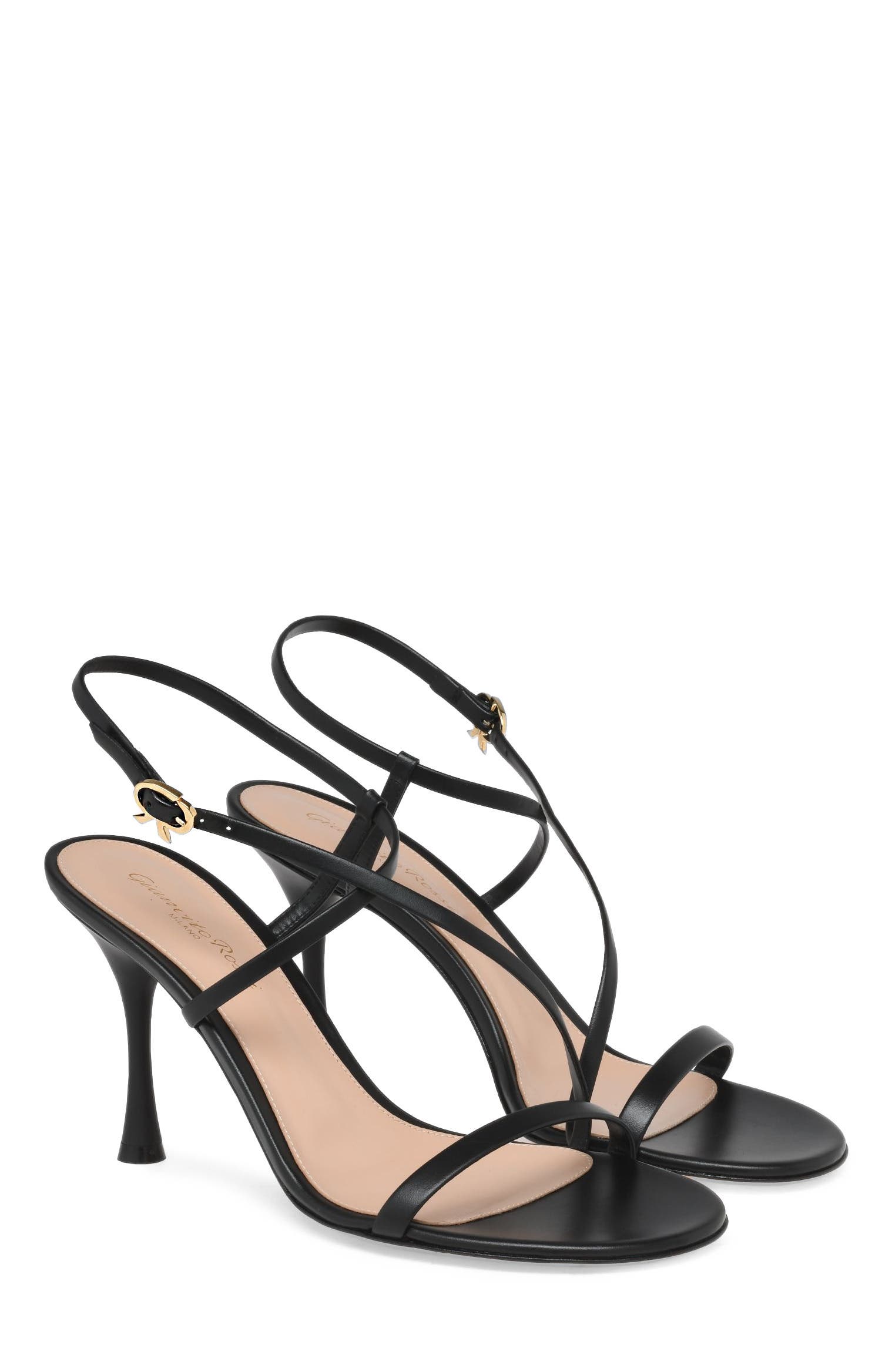 Gianvito Rossi Ascent Sandal, Alternate, color, Black Calf
