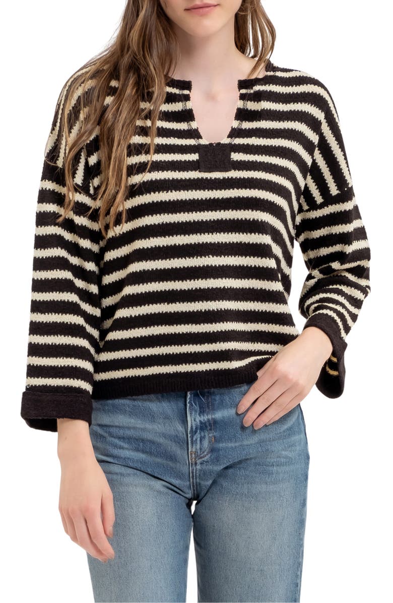 Blu Pepper Stripe Sweater, Main, color,