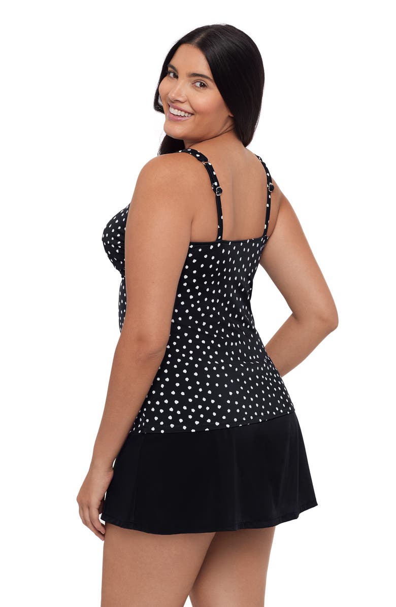 Trimshaper Ava Underwire Tankini Swimsuit Top, Alternate, color, Sea Stones