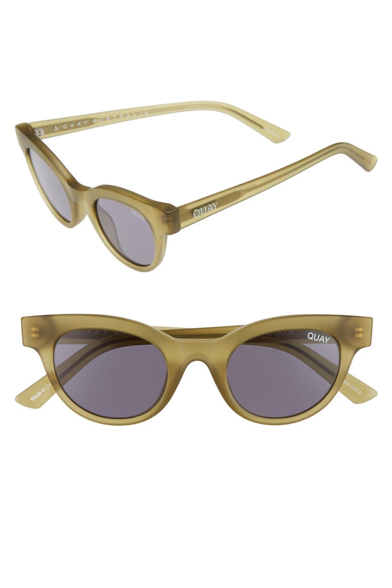 Australia Starstruck 48mm Cat Eye Sunglasses, Main, color, OLIVE SMOKE