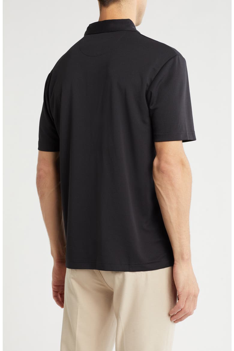 Micro Texture Polo, Alternate, color, CAVIAR