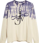 JW Anderson Tie Die Ribbon Anchor Logo T-Shirt