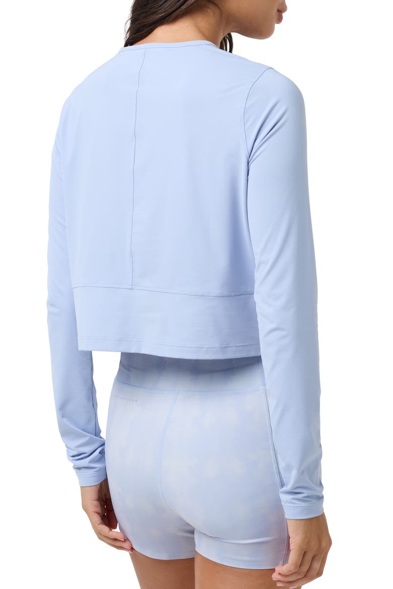 MoveKnit Solstice Crop Long Sleeve T-Shirt, Alternate, color, BRUNNERA BLUE