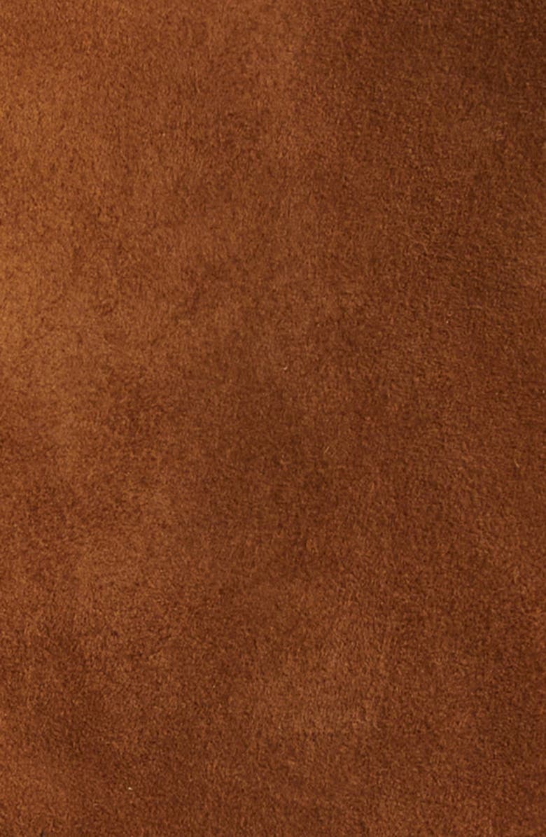 ST. JOHN Authentic Suede Jacket, Alternate, color, Toffee
