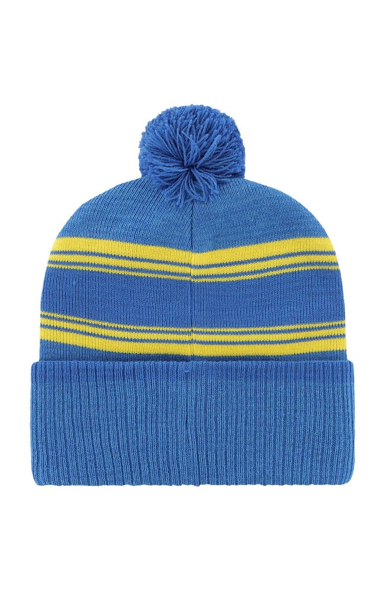 '47 Men's '47 Royal Los Angeles Rams Fadeout Cuffed Knit Hat with Pom, Alternate, color, Royal