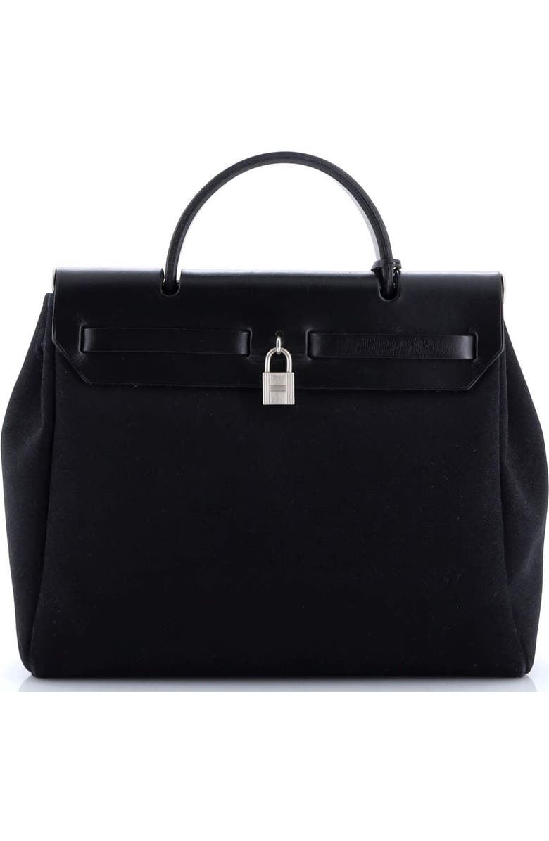 Pre-Owned Hermes Herbag Toile and Leather PM, Alternate, color,