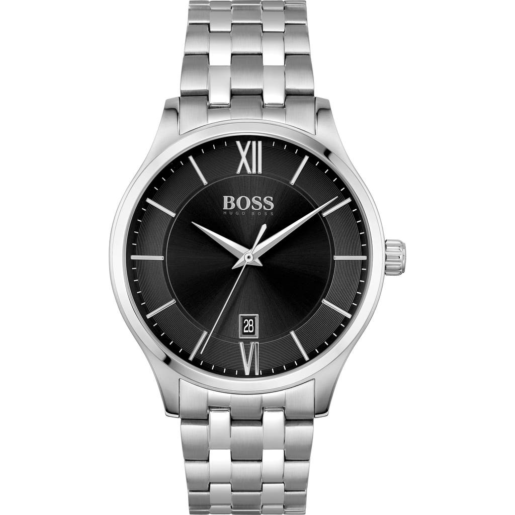 Hugo Boss Boss Elite Bracelet Watch, 41mm In Metallic