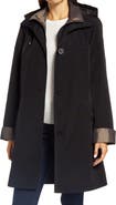 Gallery Water Resistant Hooded Rain Jacket