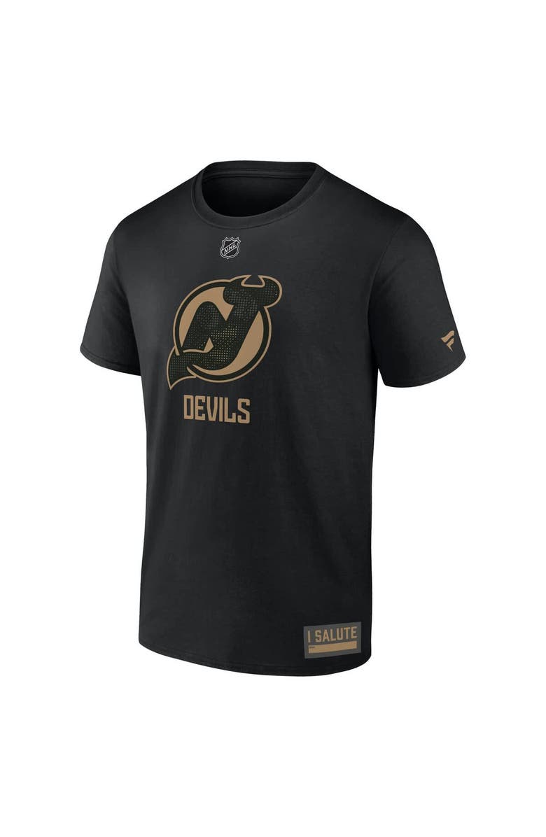 FANATICS Men's Fanatics Black New Jersey Devils 2024 Military Appreciation T-Shirt, Alternate, color, 