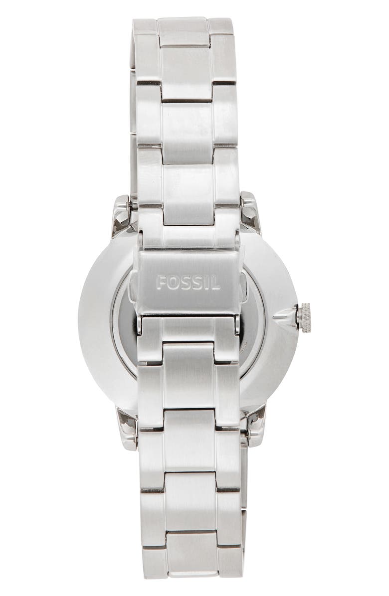 Fossil Virginia Stainless Steel Bracelet Watch, Alternate, color, Silver