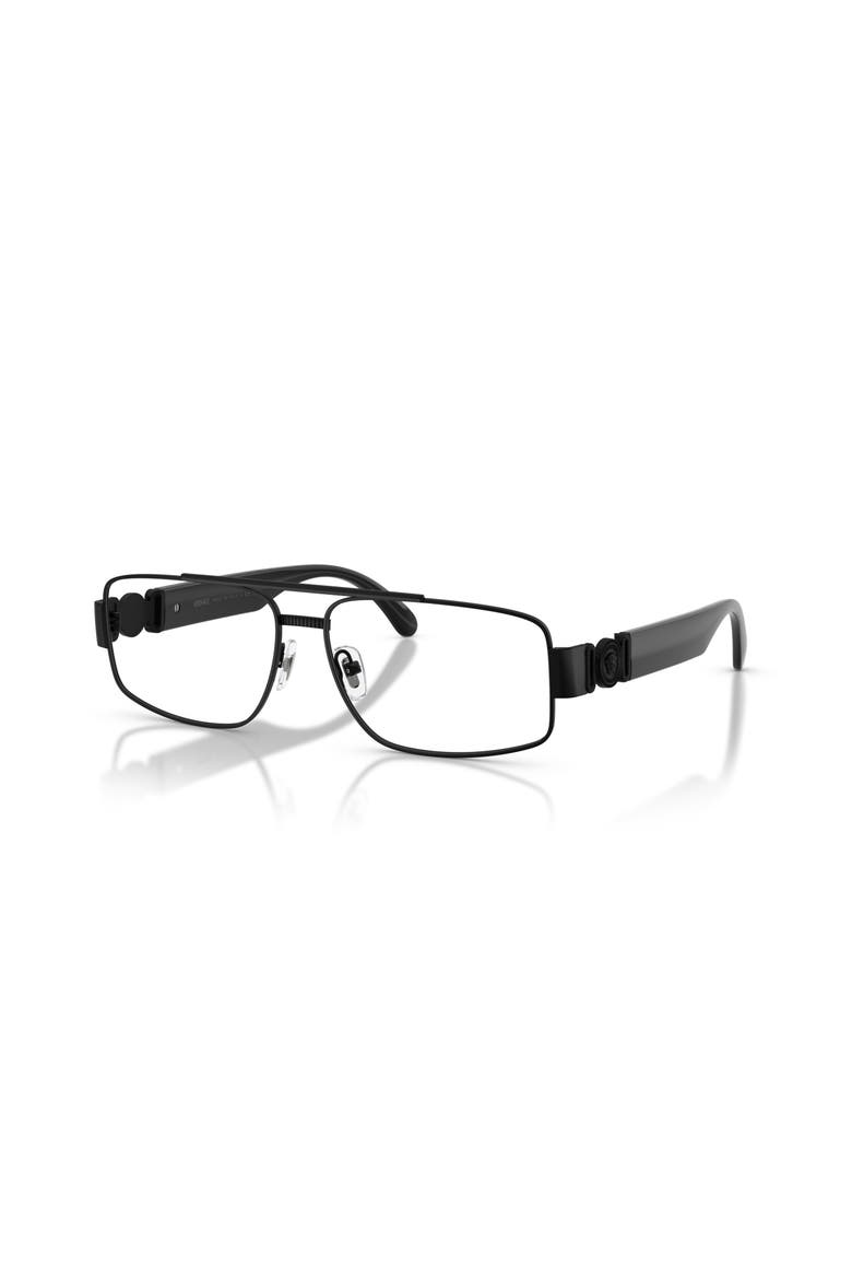 56mm Rectangle optical glasses, Main, color, Black